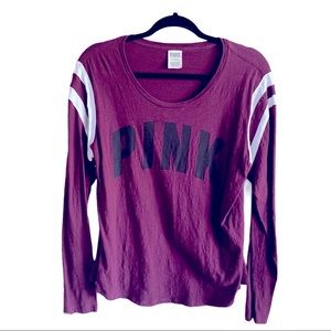 PINK VS varsity logo tee